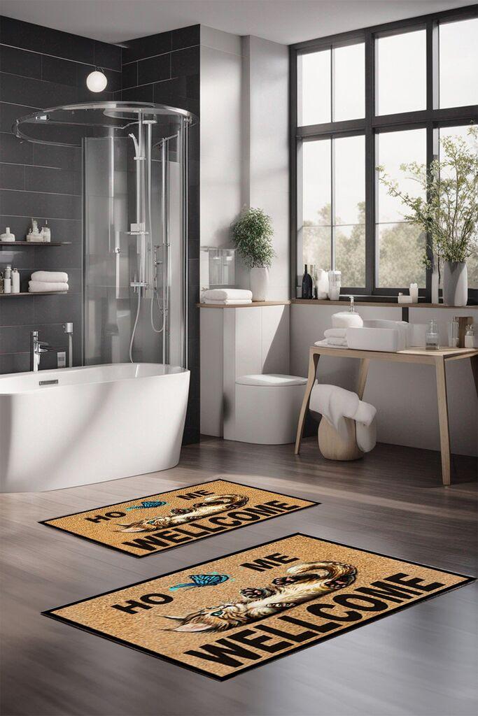 L'essentiel Maison Set prostirki za kupatilo CT-5159, 2 Komada, Šarena