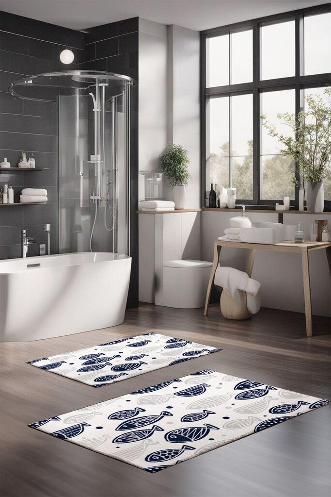 L'essentiel Maison Set prostirki za kupatilo CT-5274, 2 Komada, Šarena