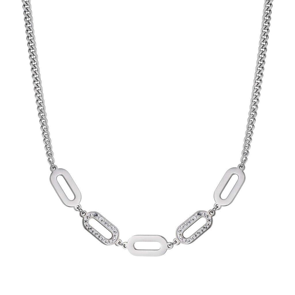 Luca Barra Ženska ogrlica, Srebrne boje