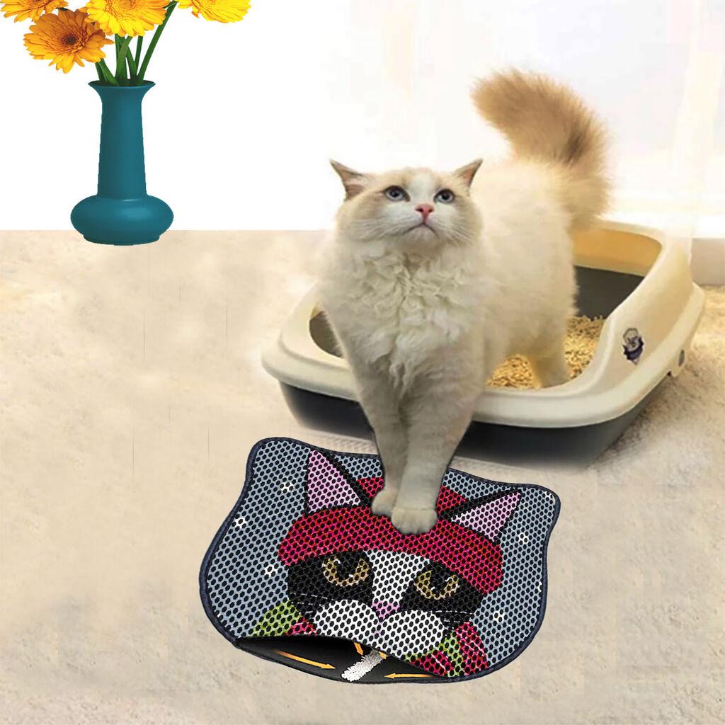 Aberto Design Prostorika za toalet za mačke Kdkafa0174, 40 x 50 cm, Šarena