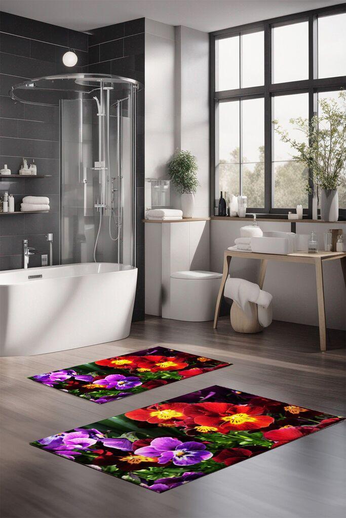 L'essentiel Maison Set prostirki za kupatilo CT-5109, 2 Komada, Šarena