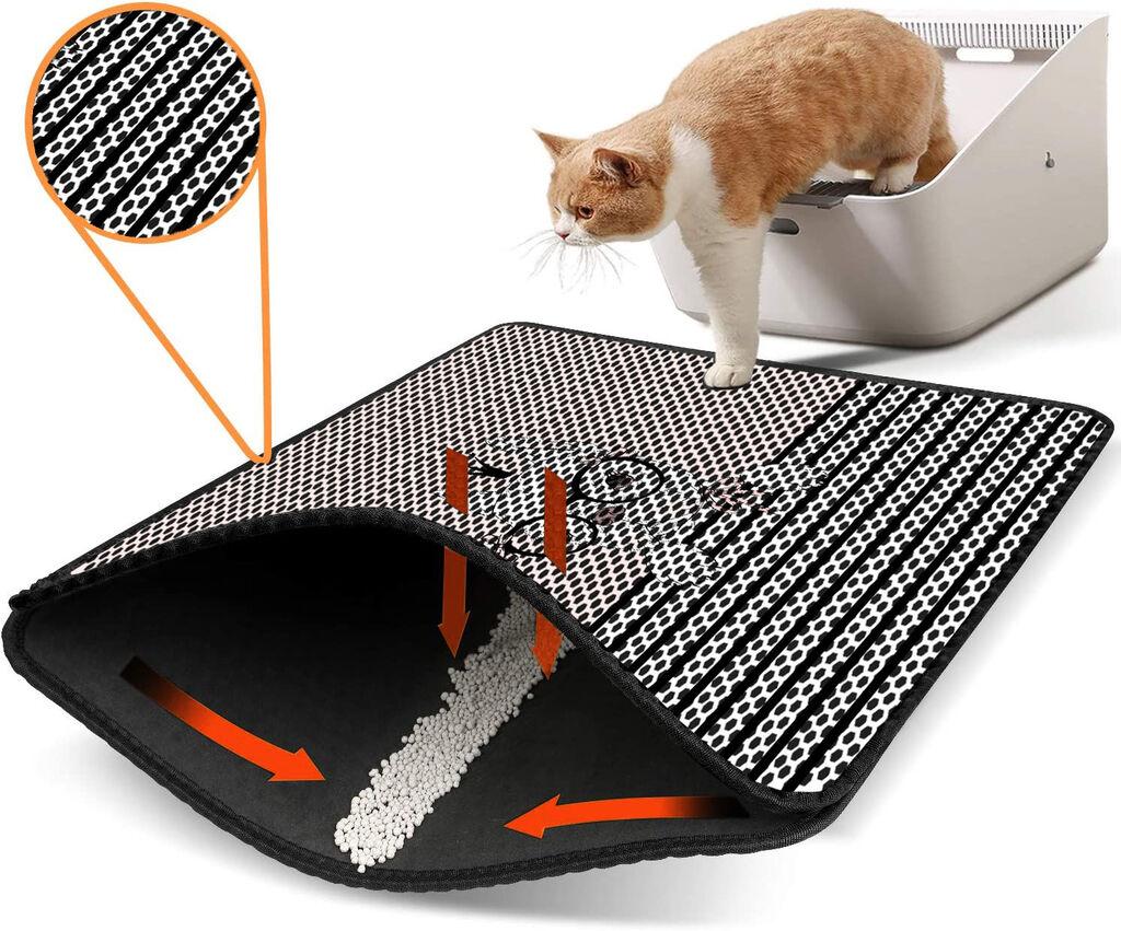 Aberto Design Prostorika za toalet za mačke Nrszn0237, 45 x 60 cm, Bela