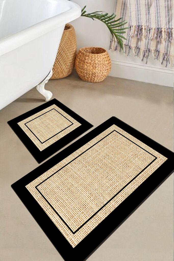 L'essentiel Maison Set prostirki za kupatilo Regona, 2 Komada, Krem