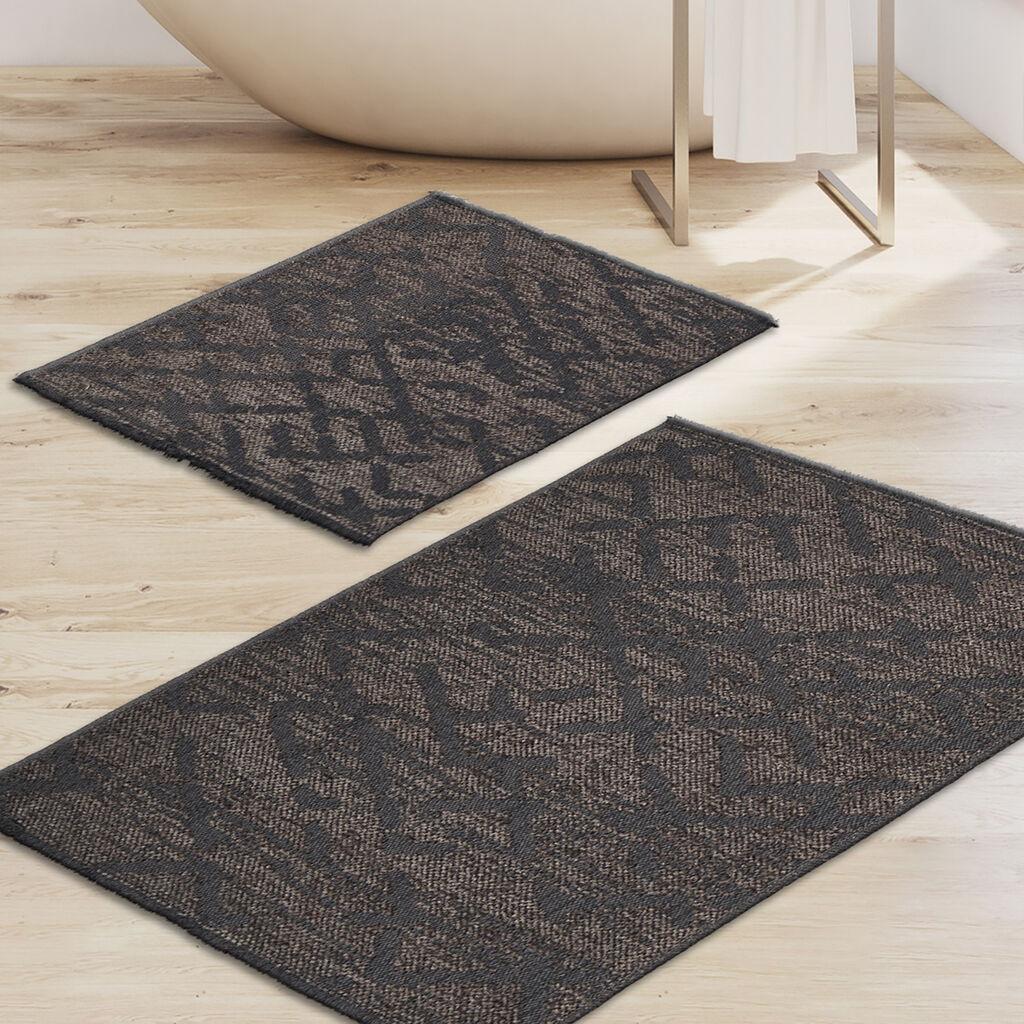 L'essentiel Maison Set prostirki za kupatilo So10014, 2 Komada, Tamnosiva
