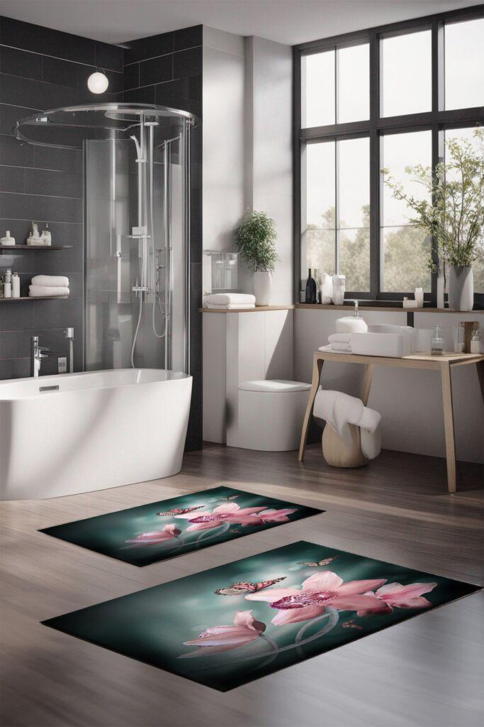 L'essentiel Maison Set prostirki za kupatilo CT-5130, 2 Komada, Šarena