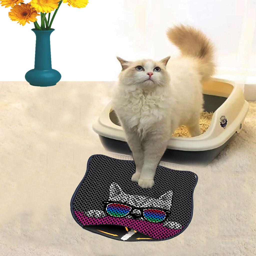 Aberto Design Prostorika za toalet za mačke Kdkafa0224, 40 x 50 cm, Siva