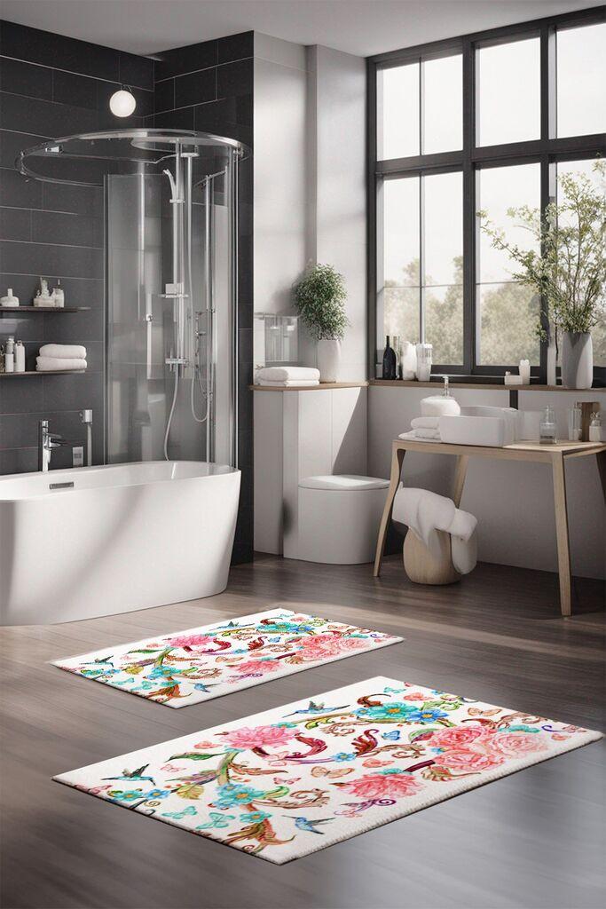 L'essentiel Maison Set prostirki za kupatilo CT-5210, 2 Komada, Šarena