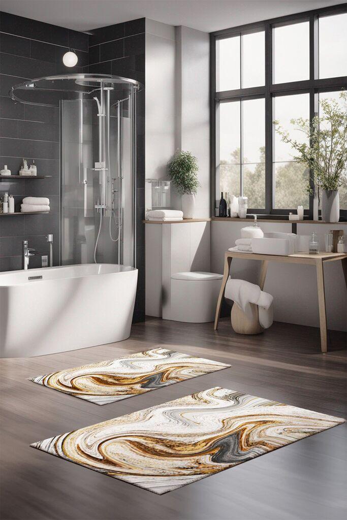 L'essentiel Maison Set prostirki za kupatilo CT-5046, 2 Komada, Šarena