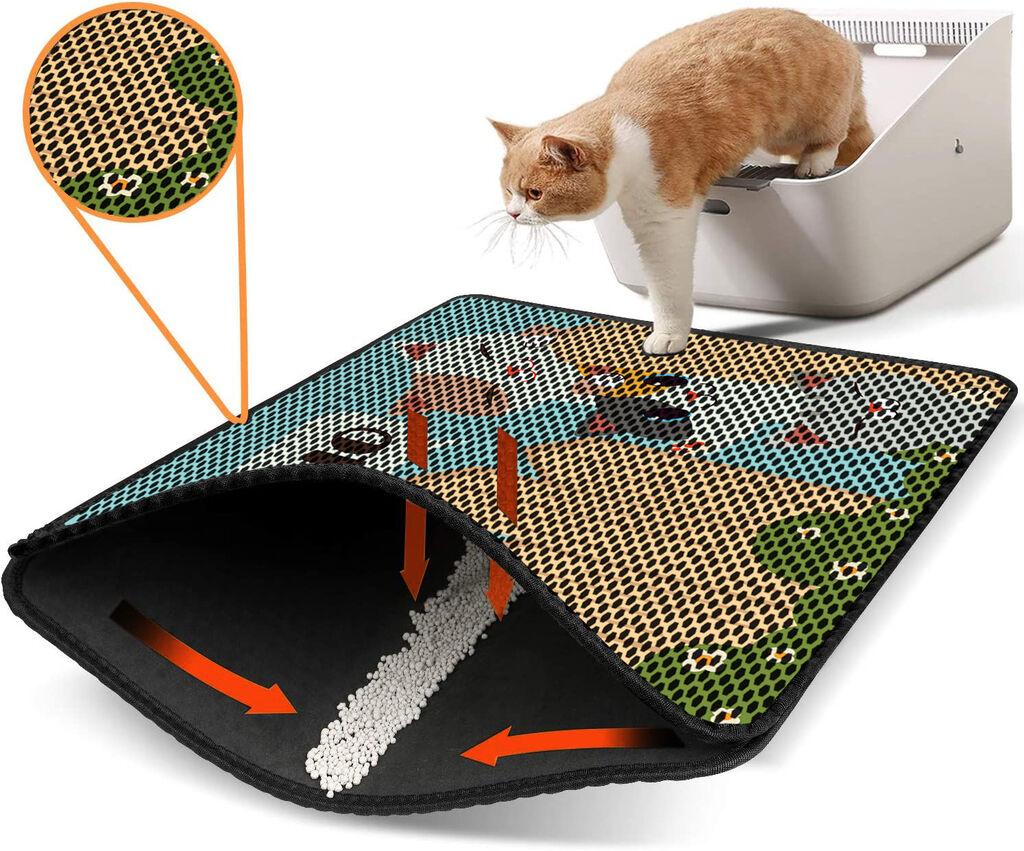 Aberto Design Prostorika za toalet za mačke Nrszn0164, 45 x 60 cm, Šarena