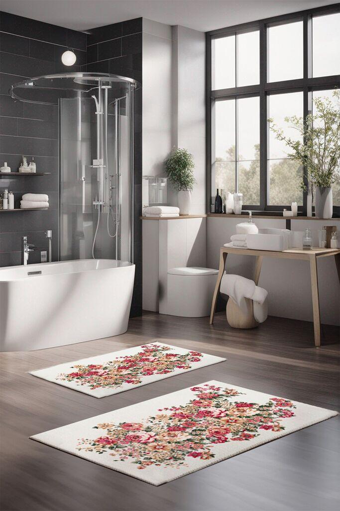 L'essentiel Maison Set prostirki za kupatilo CT-5299, 2 Komada, Šarena