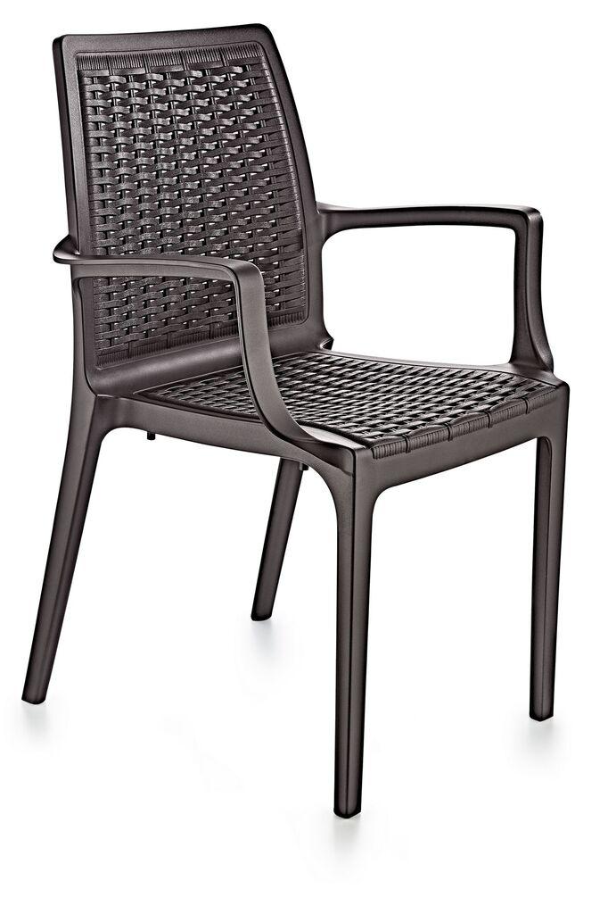 Hanah Home Baštenska stolica Rattan, 57x85x53 cm, Braon
