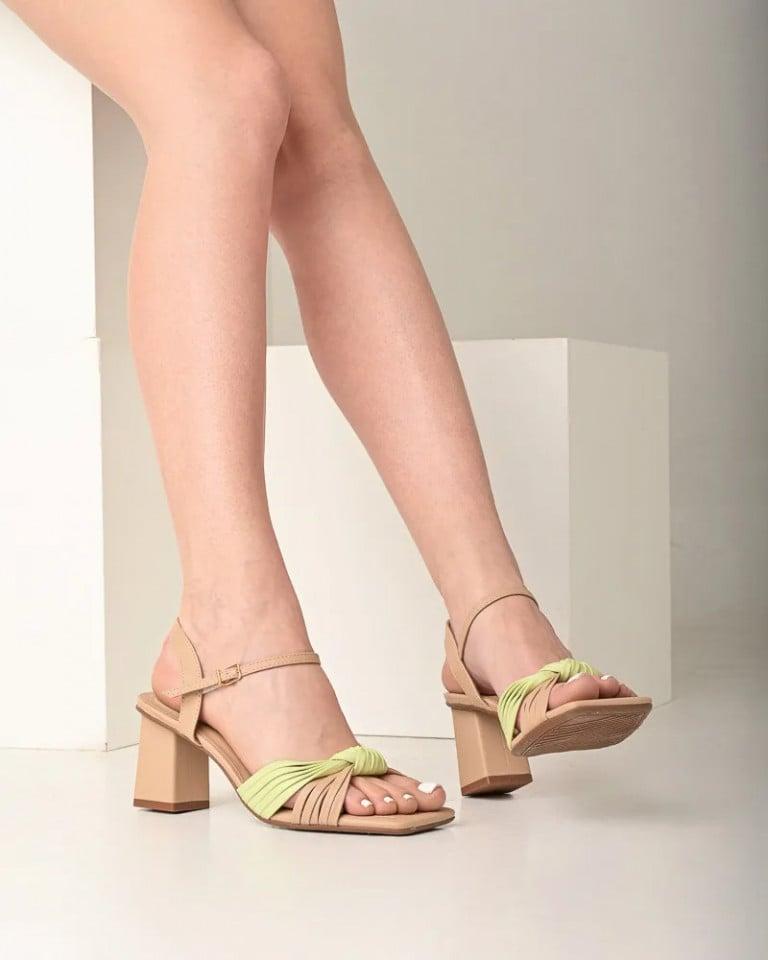 Vizzano Ženske sandale na štiklu 6455.122.7286, Bež - mint