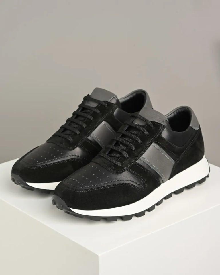 Lak korak Muške patike 2224, Crne