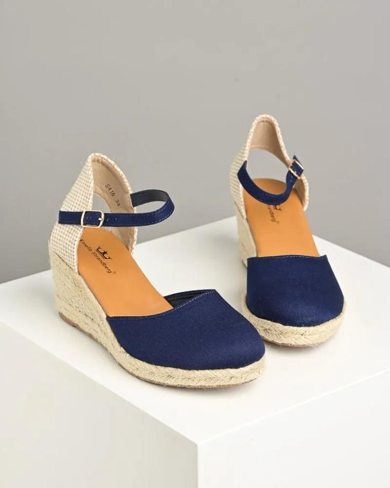 Emelie Strandberg Ženske sandale na platformu S416, Teget