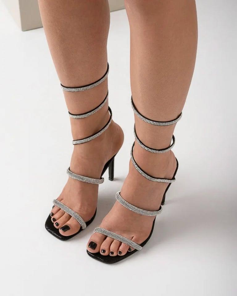 Favorito Ženske sandale na štiklu LS242436, Crne