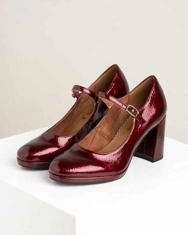 Tamaris Ženske cipele na štiklu Mary Jane 1-22462-45, Bordo