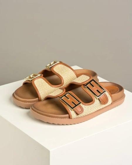 Favorito Ženske ravne papuče LP232511, Bež