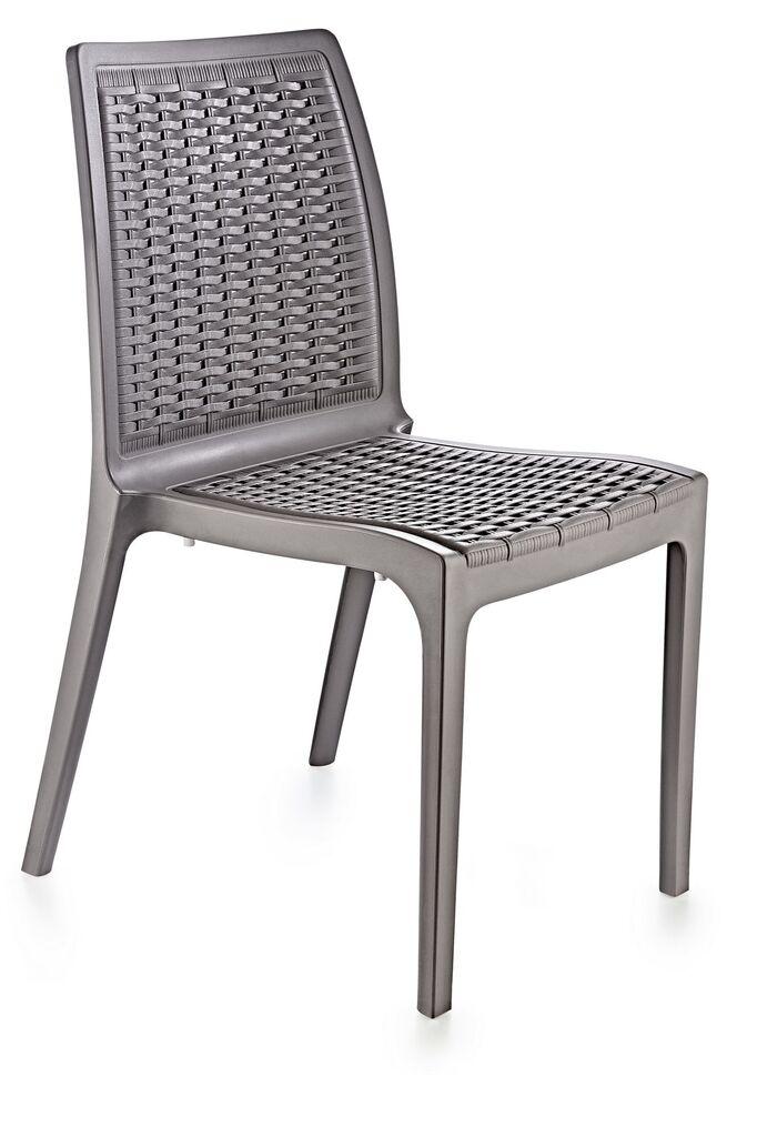 Hanah Home Baštenska stolica Rattan, 57x85x46 cm, Siva