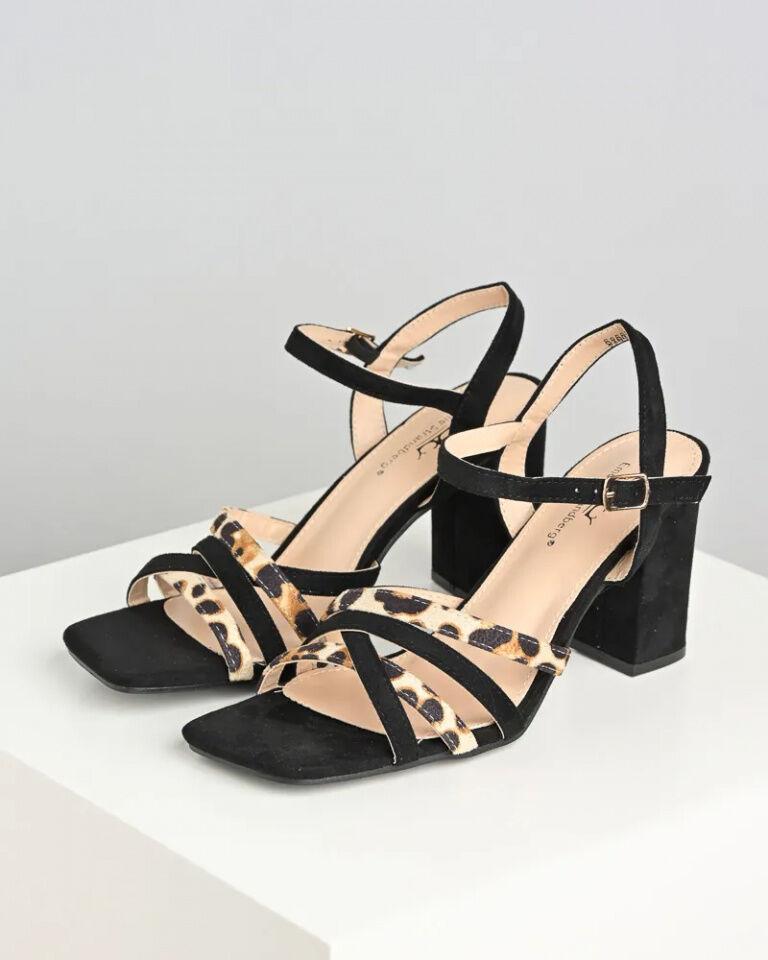 Emelie Strandberg Ženske sandale na štiklu S2607, Crne