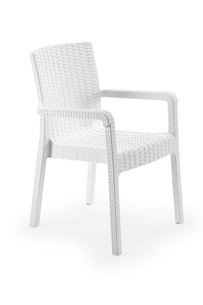 Hanah Home Baštenska stolica Rattan Royale, 55x87x43 cm, Bela