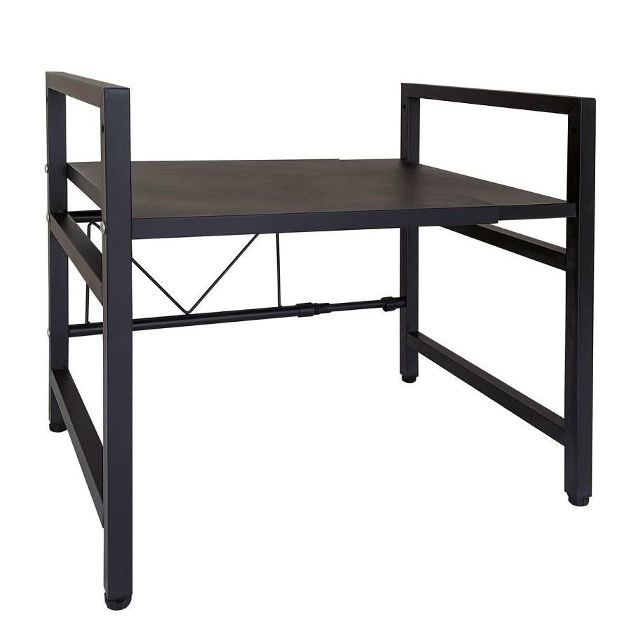 HOLMIOS Kuhinjska podesiva polica 90011, 40- 60cm, Crna
