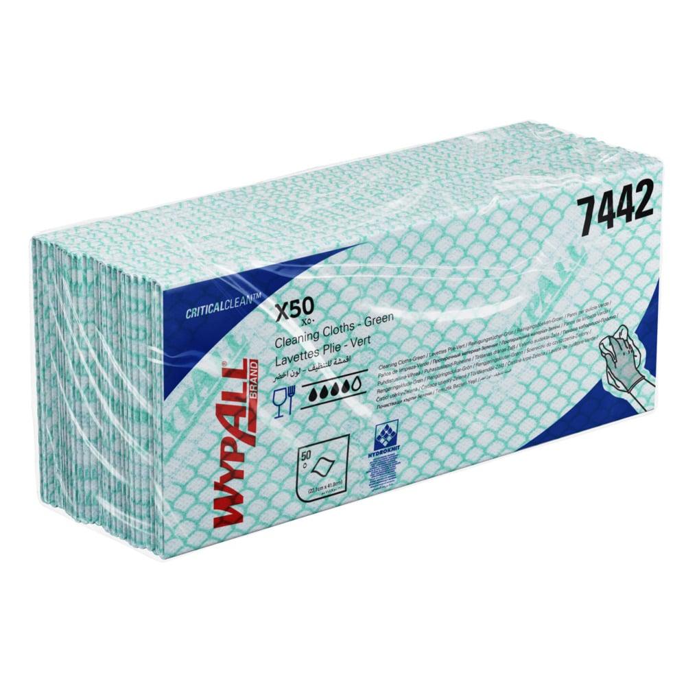 Kimberly Clark Krpe za čišćenje Wypall, 50 komada, Zeleno-bele