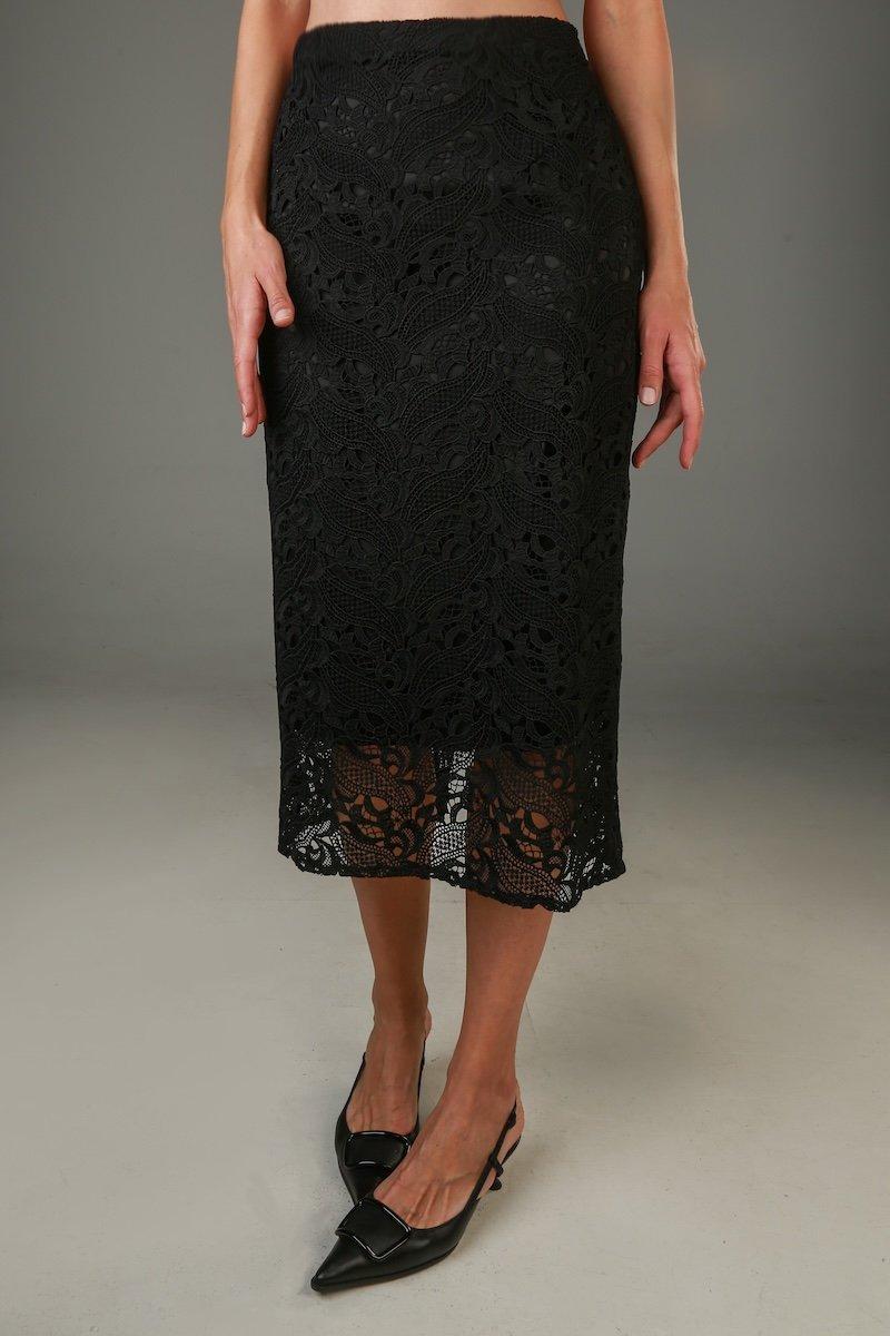 LAPPA Ženska midi suknja Penny, Crna