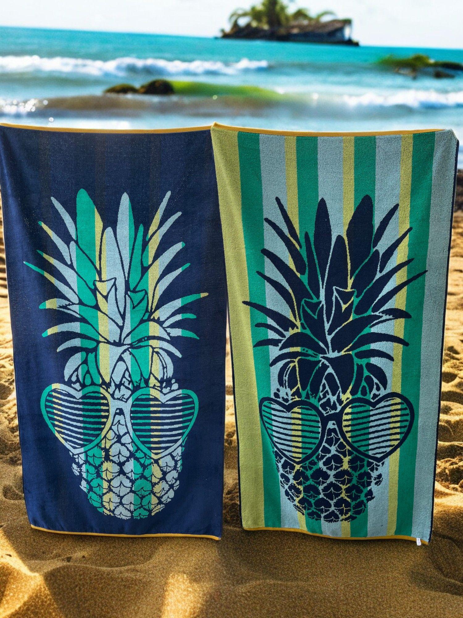 Plažni peškir Ananas 86x160cm, Šareni
