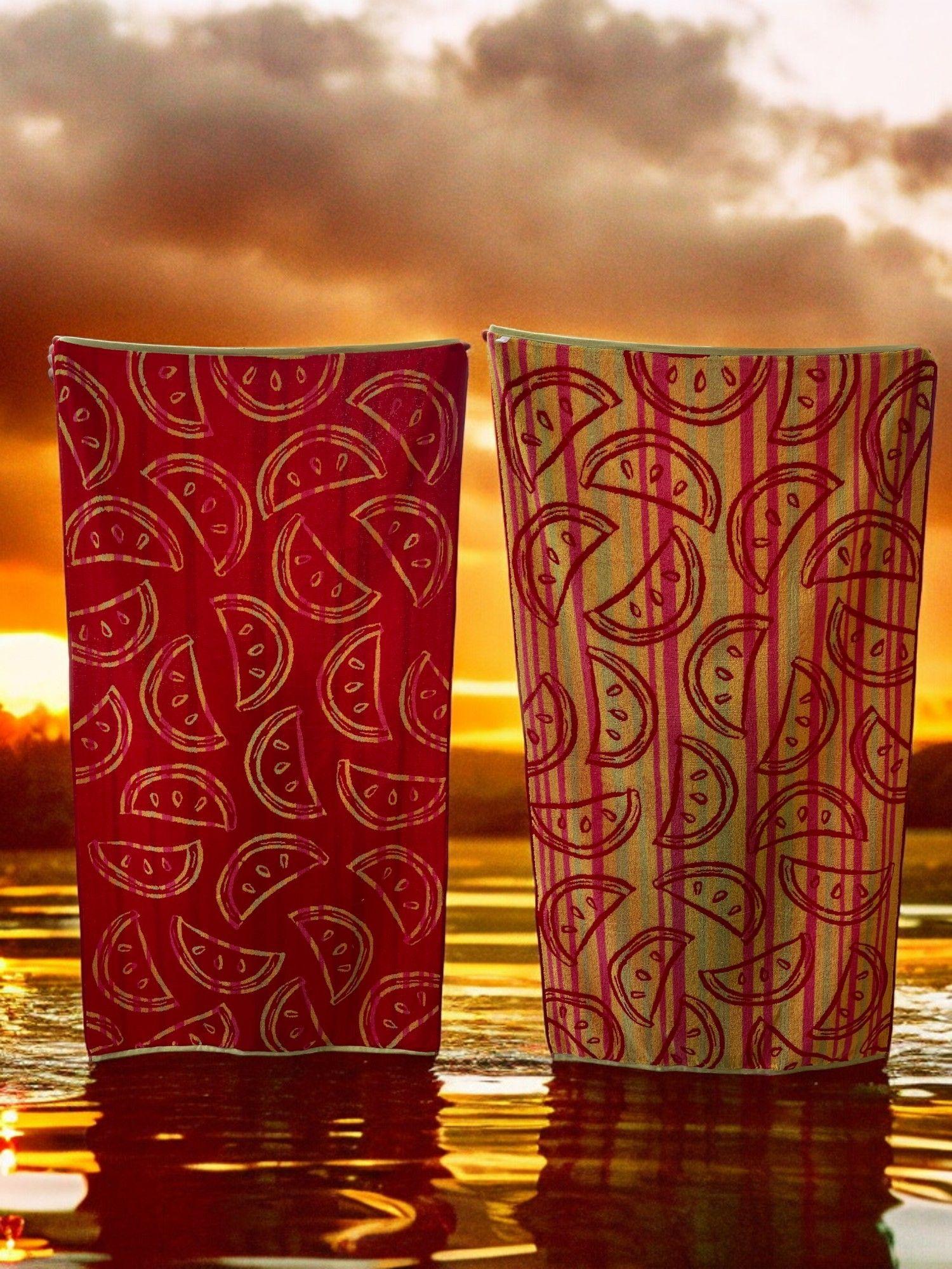 Plažni peškir Watermelon Beaches 86x160cm, Crveni