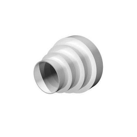 Redukcija za povezivanje vazdušnih kanala PU16.15.12,5.12.10.8 Pvc, Bela