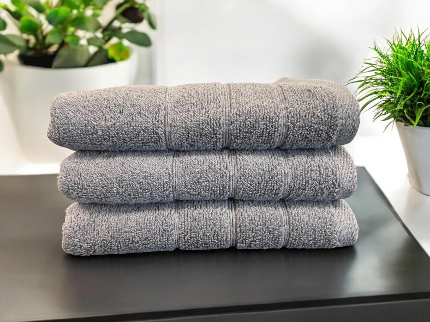 Peškir Bordura 50x100cm 550g/m2 Sivi