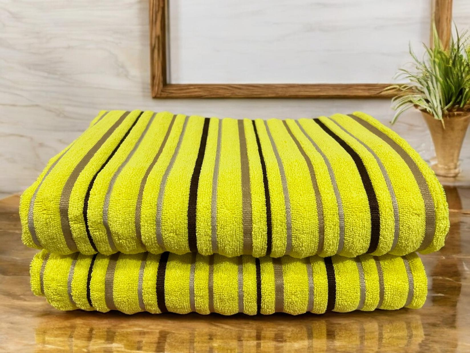 Peškir Linije 70x130cm, Žuti