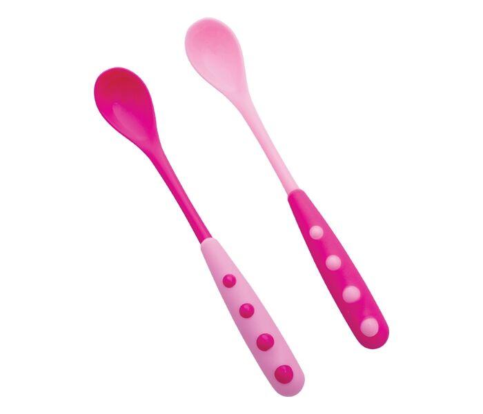 Lorelli Set kašičica za bebe sa dugačkim dršakama, 2 komada, Roze