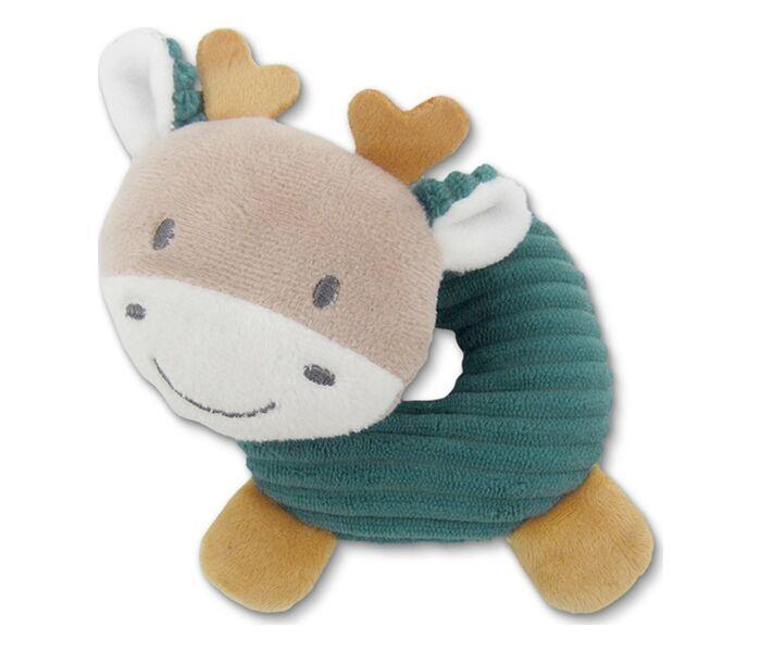 Lorelli Plišana igračka zvečka za bebe Deer, Šarena