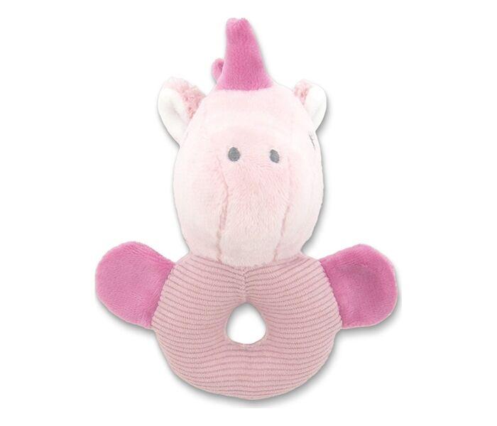 Lorelli Plišana igračka zvečka za bebe Unicorn, Roze