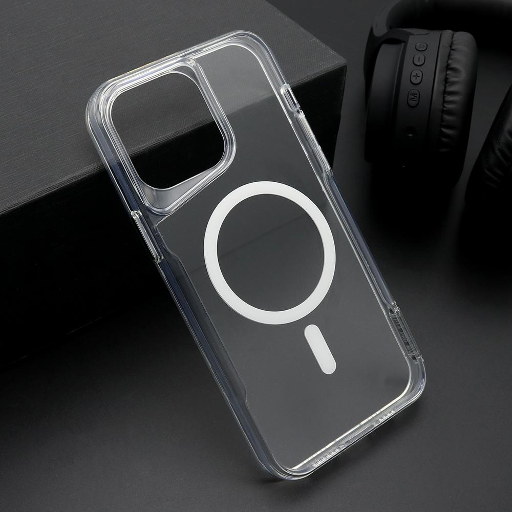 Maska za mobilni telefon iPhone 14 Pro Max AURA, Magsafe, Bela