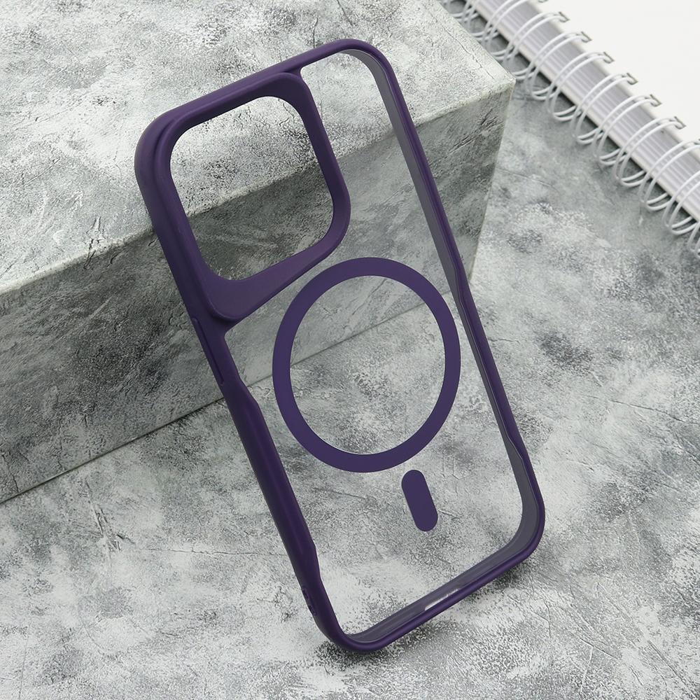 Maska za mobilni telefon iPhone 15 Pro GRIP GUARD, Magsafe, Ljubičasta