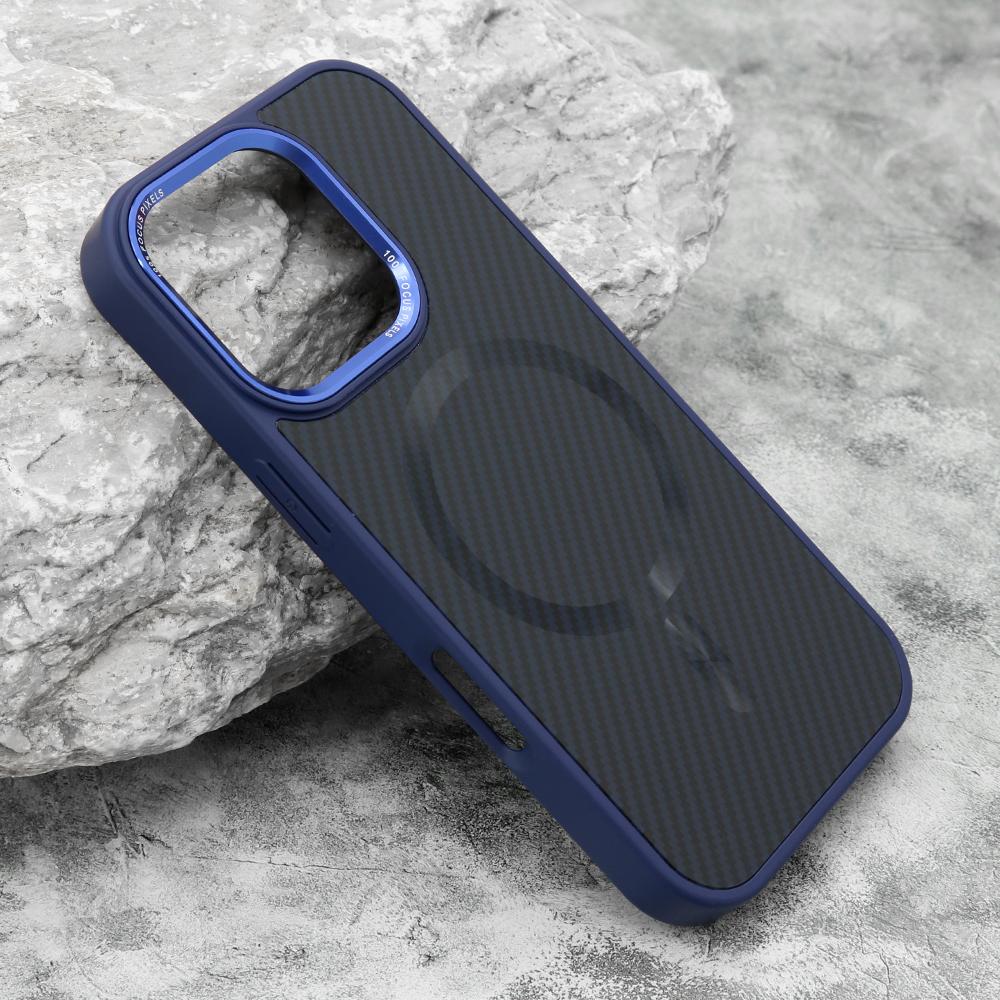 Maska za mobilni telefon iPhone 16 Pro CARBON, Magsafe, Plava