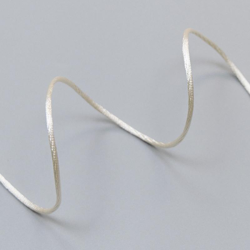 ARTFABRIC STORE Satenska traka, Slonovača, 2 mm, 10m