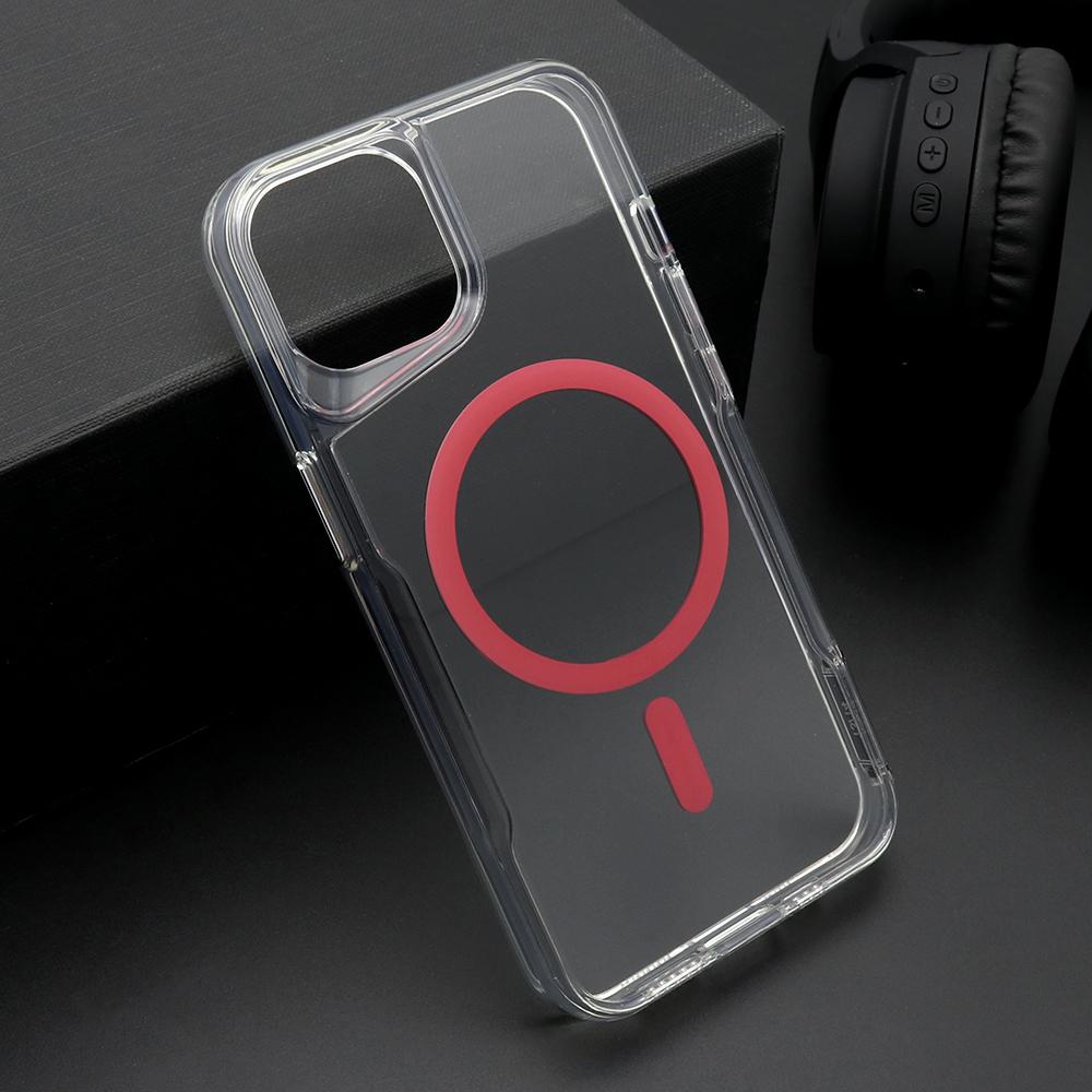 Maska za mobilni telefon iPhone 14 AURA, Magsafe, Crvena