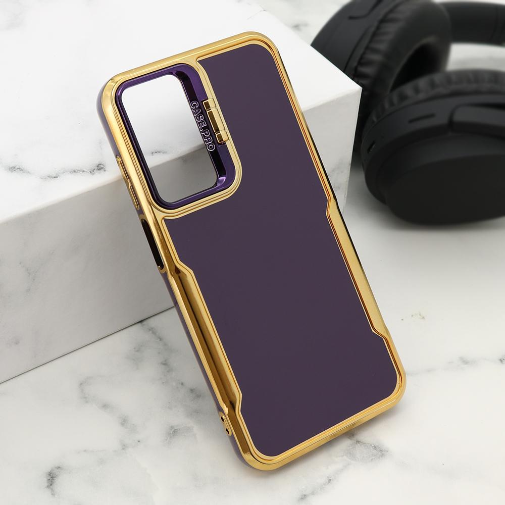 Maska za mobilni telefon Samsung Galaxy A25 5G GOLD LUXE, Ljubičasta