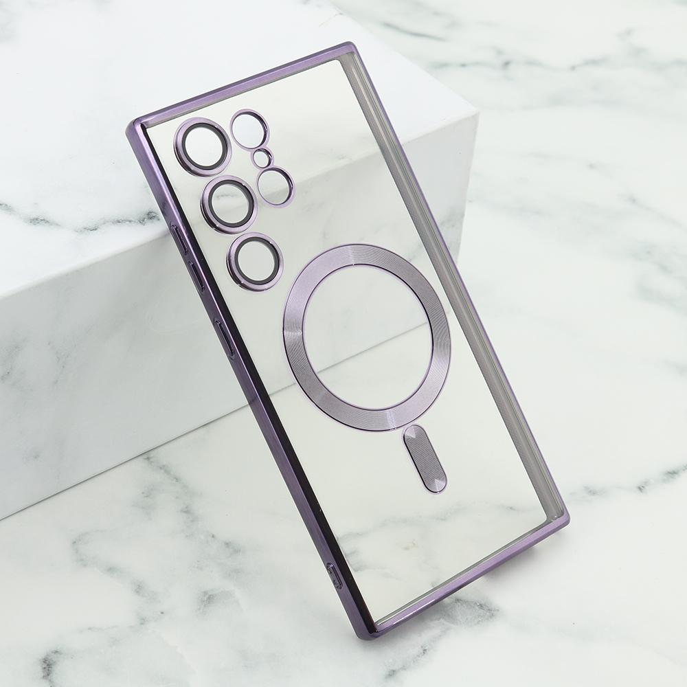 Maska za mobilni telefon Samsung Galaxy S24 Ultra 5G CAMERA PROTECT, Magsafe, Ljubičasta