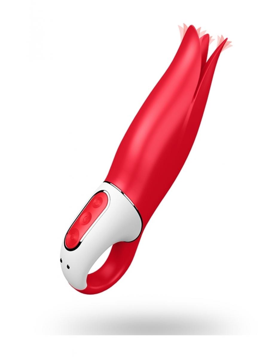 SATISFYER Klitoralni Stimulator Power flower , 12 funkcija, Crveni