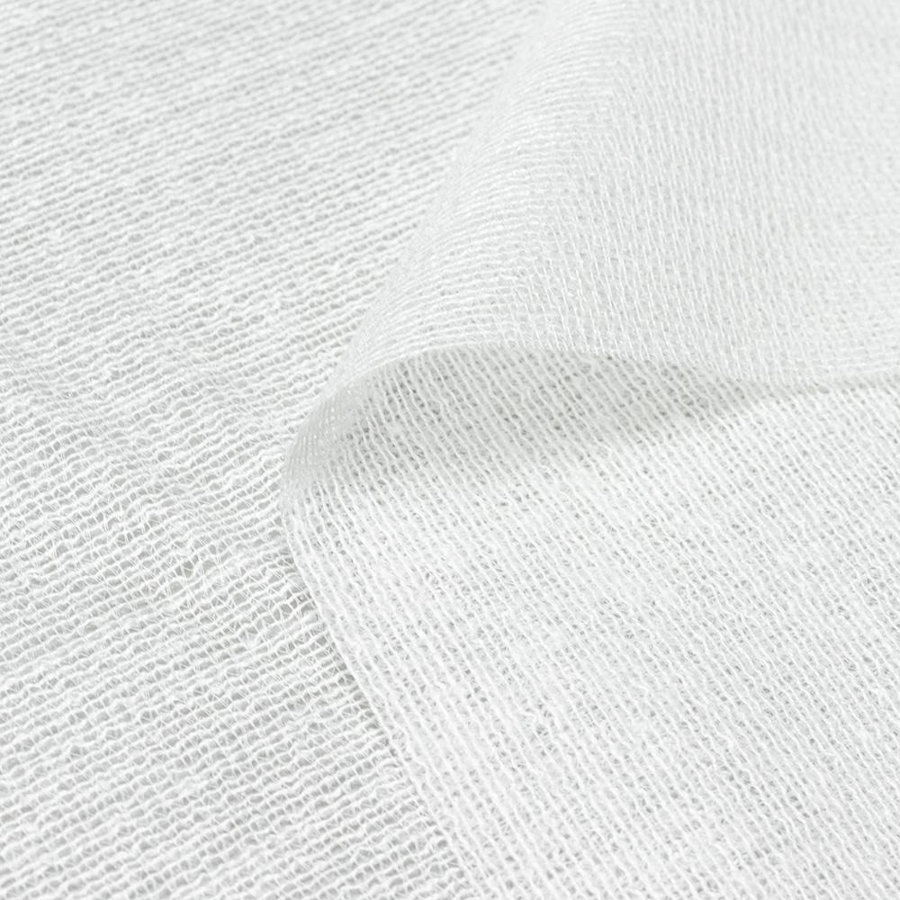 ARTFABRIC STORE Pleteno lepljivo platno, Belo, 1m