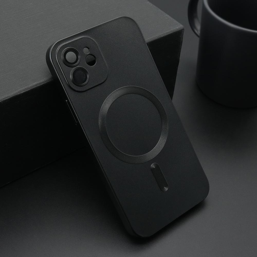 Maska za mobilni telefon iPhone 12 ELEGANT, Magsafe, Crna