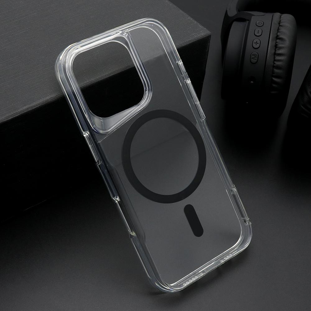 Maska za mobilni telefon iPhone 16 Pro AURA, Magsafe, Crna