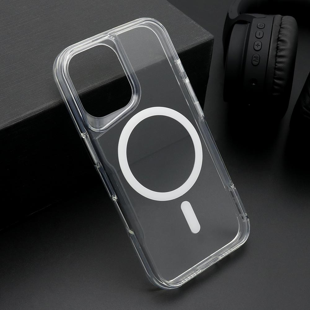 Maska za mobilni telefon iPhone 16 AURA, Magsafe, Bela