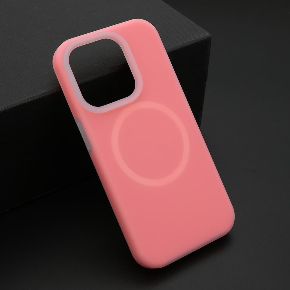 Maska za mobilni telefon iPhone 15 Pro PASTEL COLOR, Magsafe, Roze