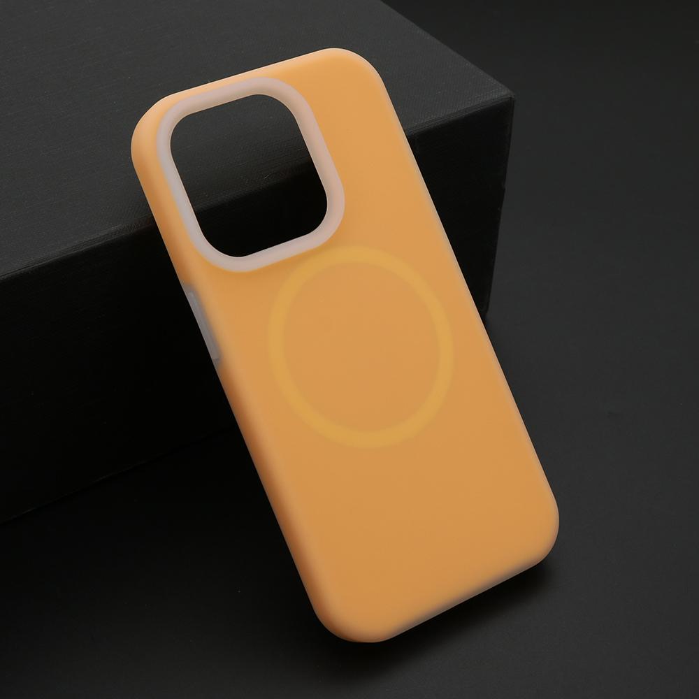 Maska za mobilni telefon iPhone 15 Pro PASTEL COLOR, Magsafe, Narandžasta