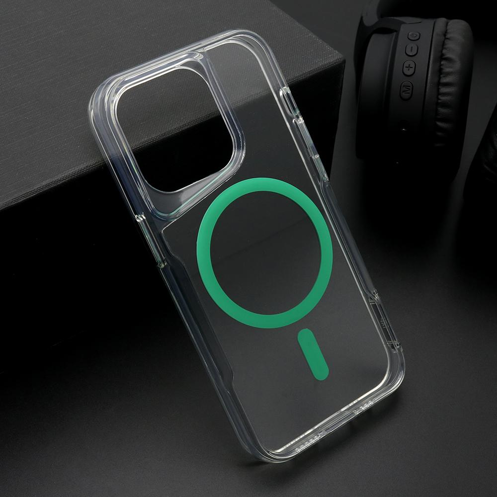 Maska za mobilni telefon iPhone 14 Pro AURA, Magsafe, Zelena